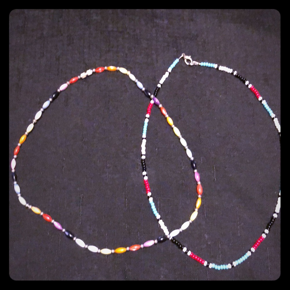 Pair of beaded necklaces